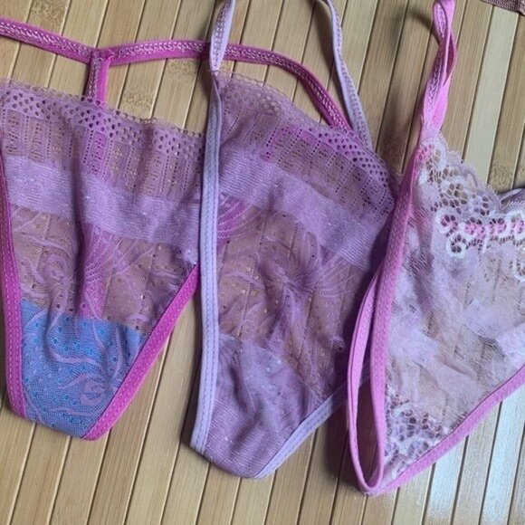 NEW Women’s 15 Pair Lace G-String Thong Set S/M - Picture 7 of 9